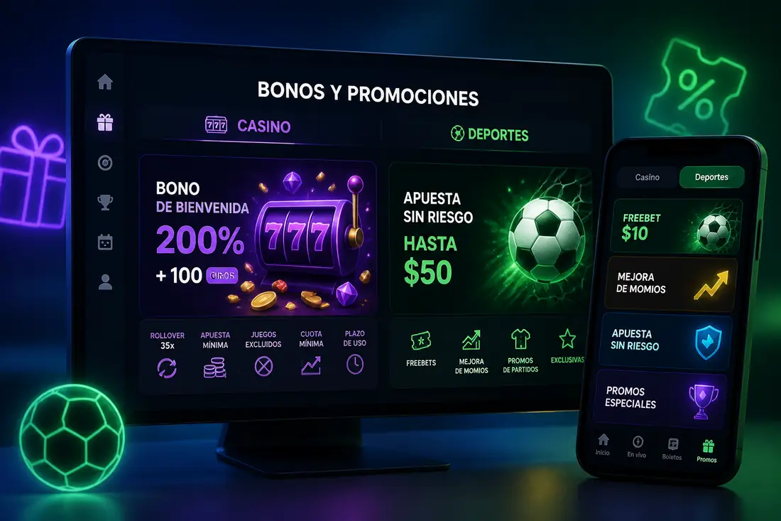 Bonos de casino y promociones deportivas
