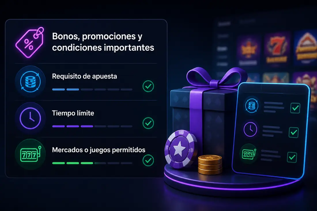 Bonos, promociones y condiciones claras